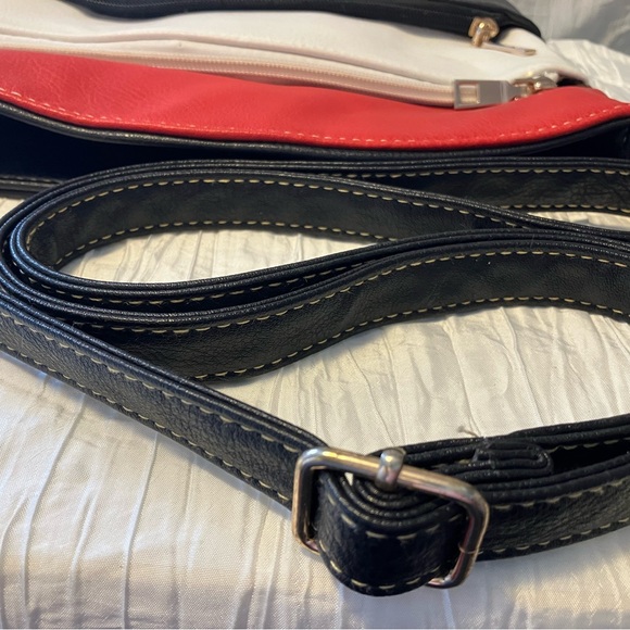 Stylish Red, White, & Black Women's Bag - Picture 4 of 5